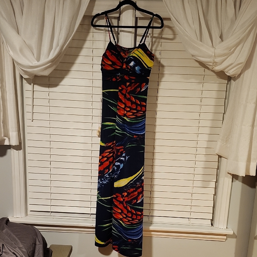 🟢 Streetwear Society Colorful Maxi Dress